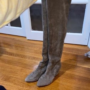 Over the knee gray boots 6.5